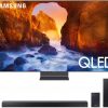 Samsung QN82Q90RA 82" Q90 QLED Smart 4K UHD TV (2019 Model) Bundle with HWQ90R 510W 7.1.4-Channel Soundbar w/Wireless Subwoofer