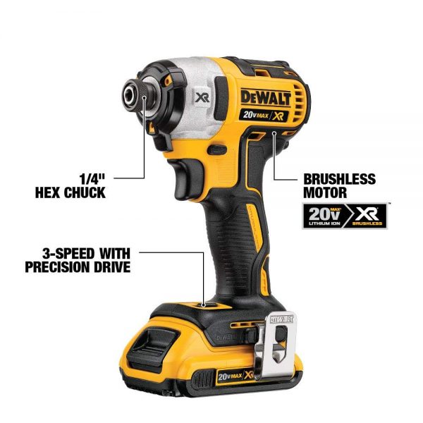 DEWALT DCK299P2 20V MAX XR 5.0Ah Premium Cordless Hammerdrill & Impact Driver Combo Kit