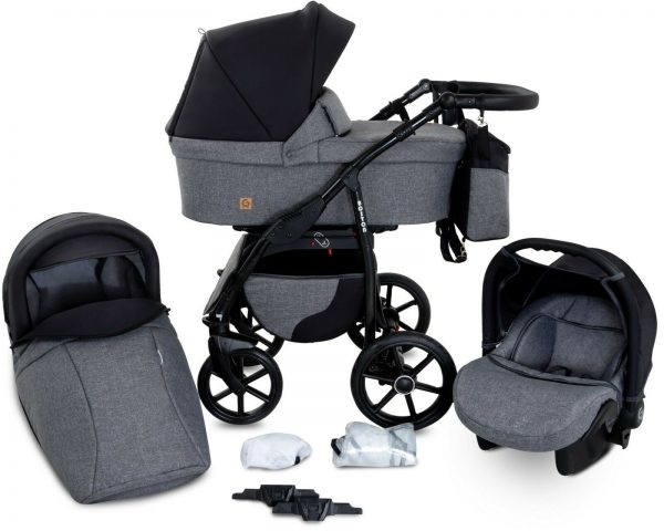 Boston Travel System 3in1 Baby Pram Car seat Pushchair Stroller Carrycot Buggy